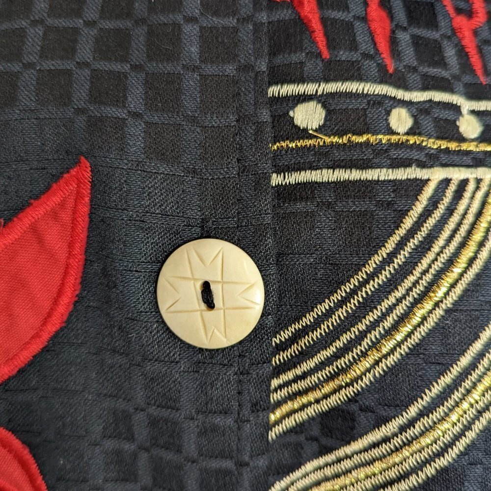 Embroidered Patchwork Jacket Vintage Alex Kim Jac… - image 5